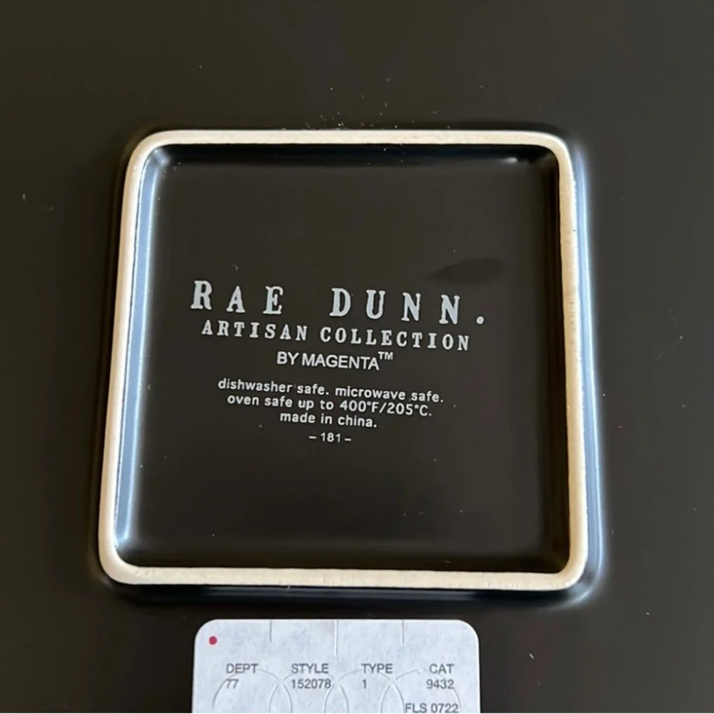 Rae Dunn black orange
